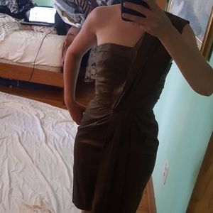 Vintage French Olive Designer Dress